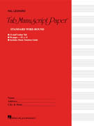 Standard Guitar Tablature Manuscript Paper - Wire bound