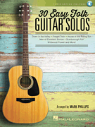 30 Easy Folk Guitar Solos with Online Audio Access
