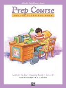 Alfred's Basic Piano Prep Course - Activity & Ear Training Bk D