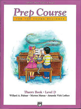 Alfred's Basic Piano Prep Course - Theory Bk D