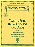 24 Italian Songs & Arias w/CD Medium High Voice