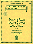 24 Italian Songs & Arias w/CD Medium Low Voice