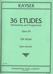 Kayser 36 Elementary & Progressive Studies Op 20 - Violin