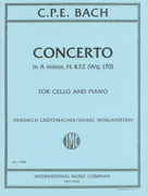 CPE Bach Concerto in A min H.432 - Cello & Piano
