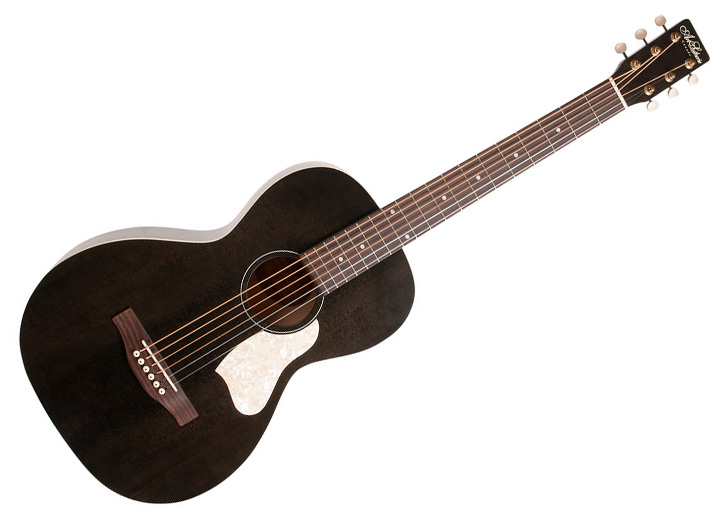 Art & Lutherie Roadhouse Parlor Acoustic Guitar - Faded Black