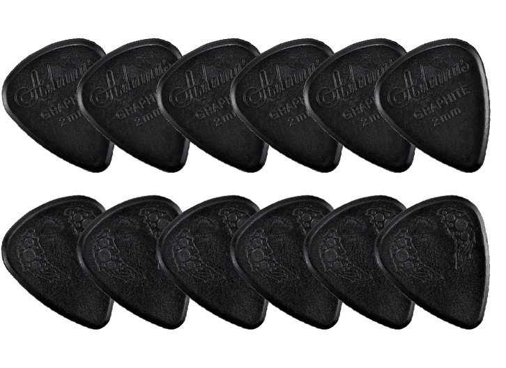 Dunlop 15R Adamas Graphite Picks - 12 Pack