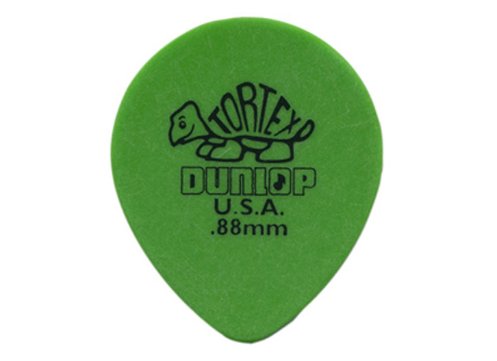 Dunlop 413 Tortex Teardrop Pick - .88mm