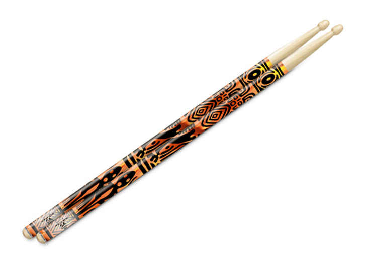 Hot Sticks Artisticks 5A Wood Tip Drum Stick Pair - Aztec