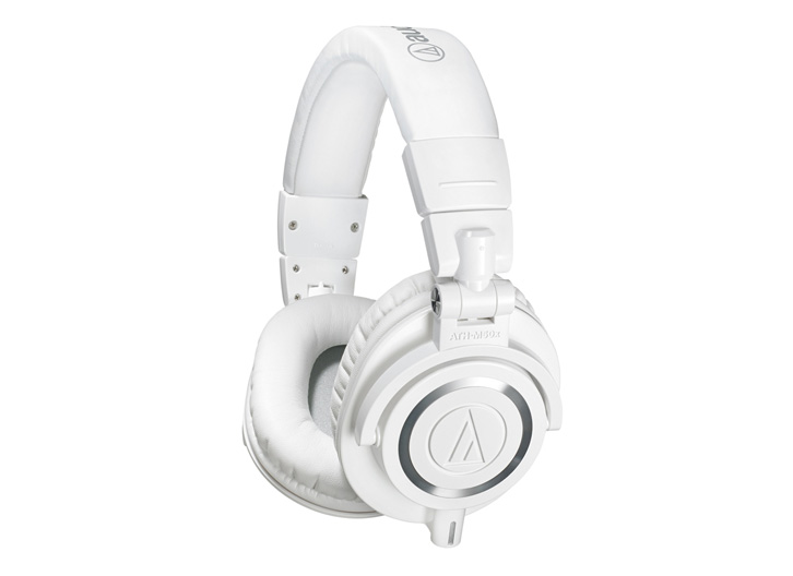 Audio-Technica ATH-M50x Professional Studio Monitor Headphones - White
