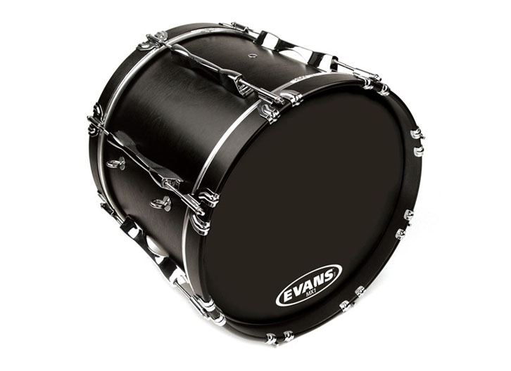 Evans 24" MX1 Black Marching Bass Drum Head