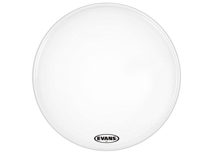 Evans 24" MX1 White Marching Bass Drum Head