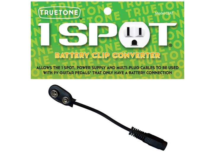 TrueTone OneSpot CBAT Adaptor Battery Clip Converter for 9V-Only Pedals