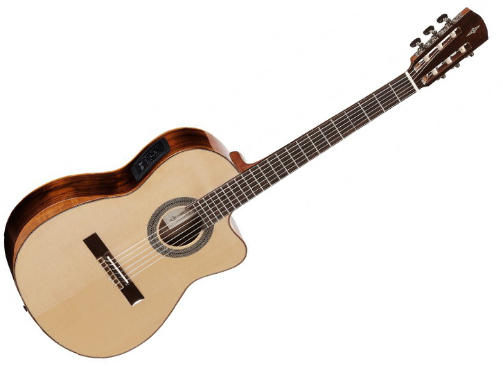Alvarez CC7HCEAR Cadiz Hybrid Cutaway Acoustic-Electric Classical Guitar - Natural
