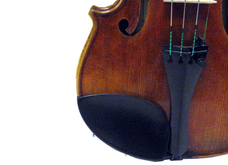 Ebony Flesch 4/4 Violin Chin Rest - Extra Flat