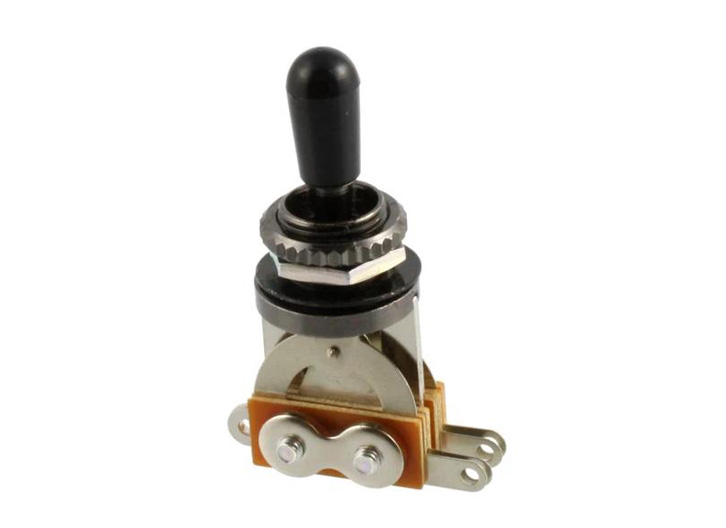 Allparts EP-0066-000 Short Straight 3-Position Toggle Switch - Black