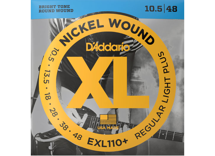 D'Addario EXL110+ Nickel Wound Guitar String Set - 10.5-48