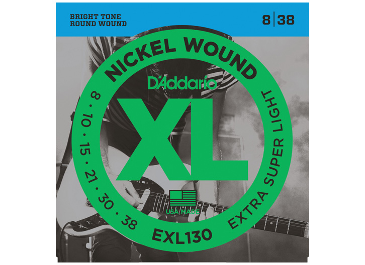 D'Addario EXL130 Nickel Guitar String Set - X-Super Light .008-.038