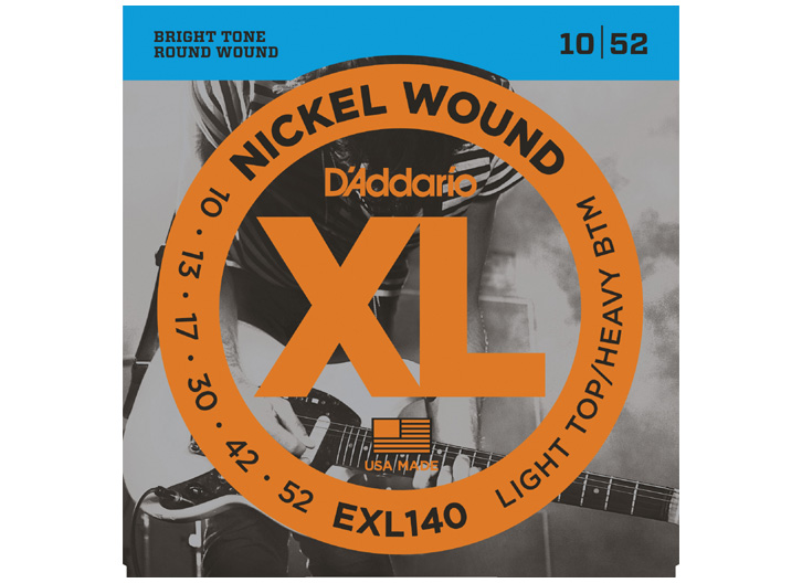 D'Addario EXL140 Nickel Guitar String Set - Light Top/Heavy Bottom .010-.052
