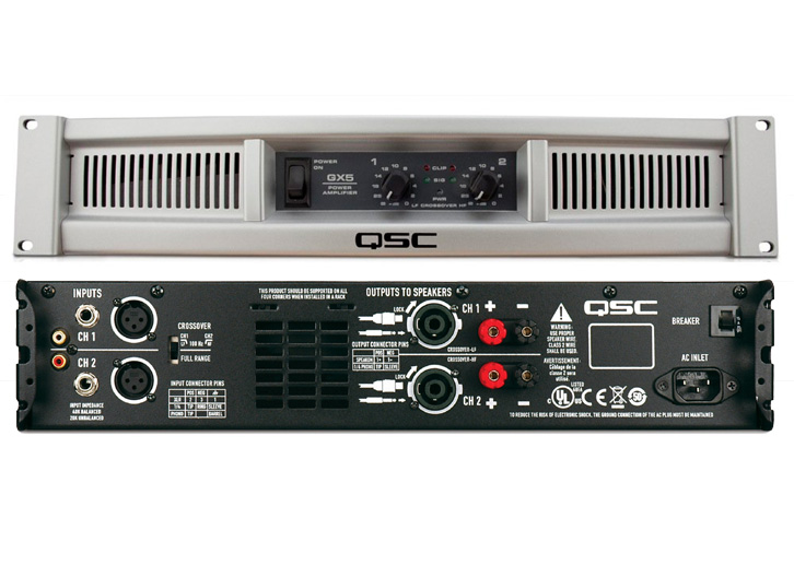 QSC GX5 1400w Stereo Power Amplifier
