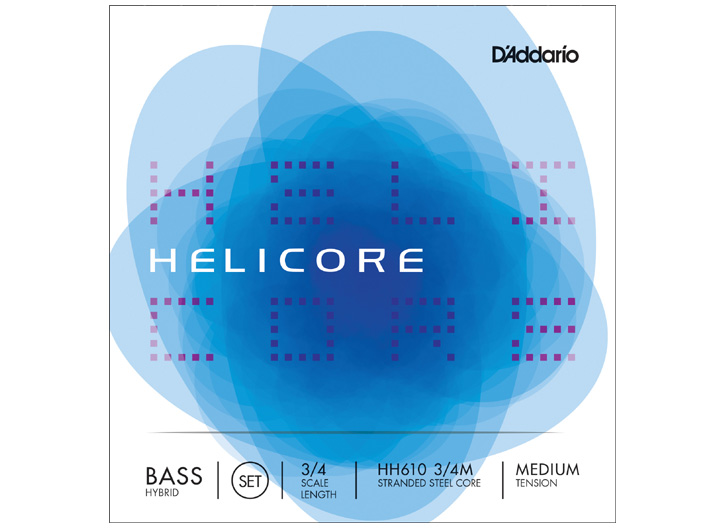 D'Addario Helicore Hybrid 3/4 String Bass String Set