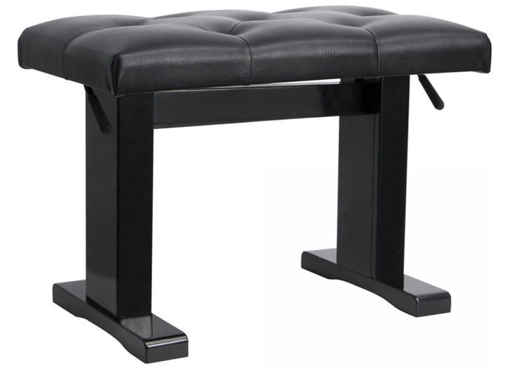 OnStage KB9503B Height Adjustable Piano Bench - Black