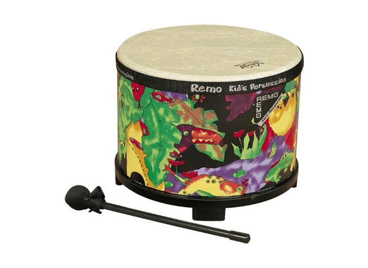 Remo KD-5080-01 Kid's Floor Tom with Mallets - Rainforest Graphic