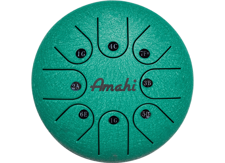 Amahi 6" Steel Tongue Drum - Green