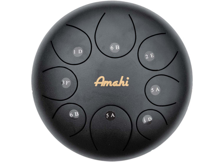 Amahi 8" Steel Tongue Drum - Black