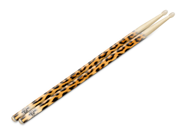 Hot Sticks Artisticks 5A Nylon Tip Drum Stick Pair - Leopard