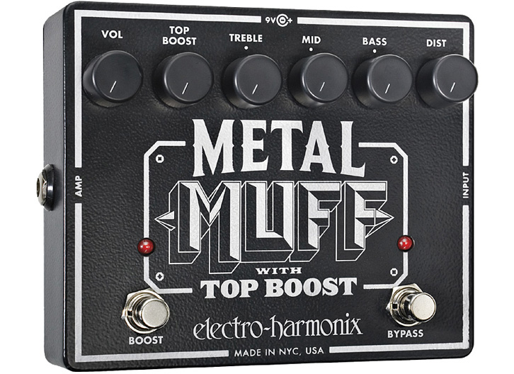 Electro-Harmonix Metal Muff Distortion w/Top Boost Pedal