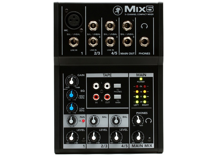 Mackie Mix5  5-channel Compact Mixer