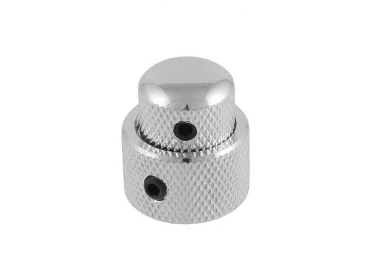 All Parts MK-0138-010 Stacked Concentric Knurled Knob Set - Chrome