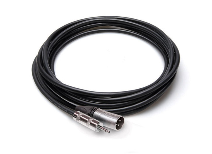 Hosa MMX-025 XLR-M - 1/8" TRS-M Camcorder Microphone Cable - 25 ft