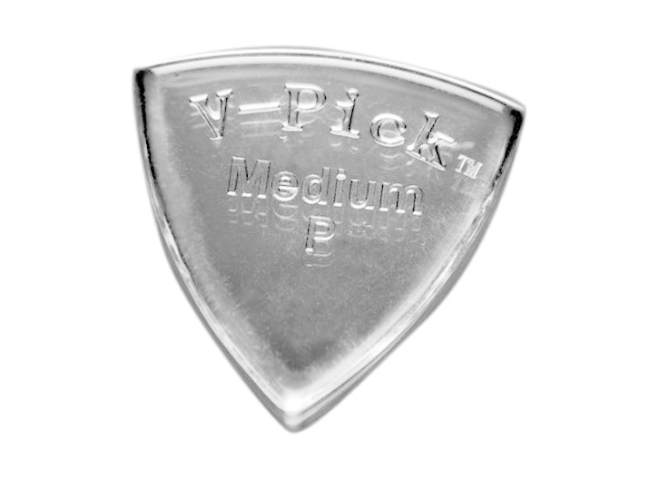 V-Pick Medium 2.75mm Pointed Guitar Pick - Clear