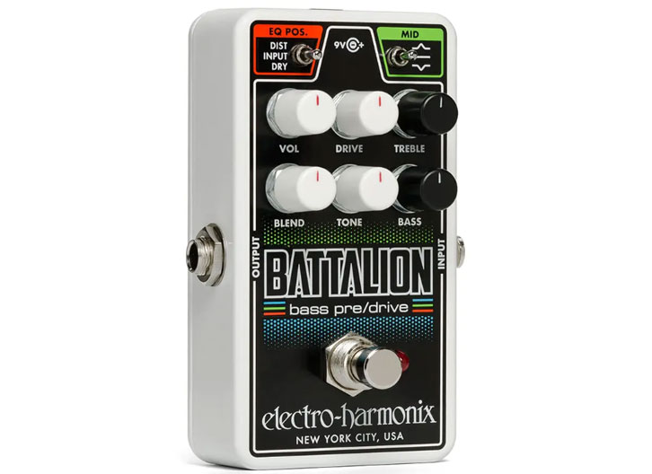Electro-Harmonix Nano Battallion Bass Preamp/Overdrive Pedal