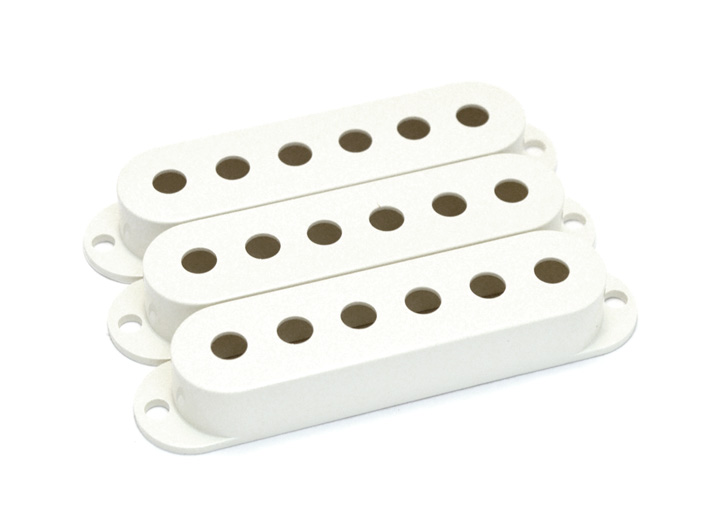 Allparts PC-0406-025 Pickup Covers for Stratocaster (3) - White