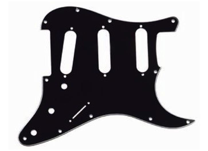Allparts PG-0552-033 3-Ply Pickguard for Stratocaster - Black