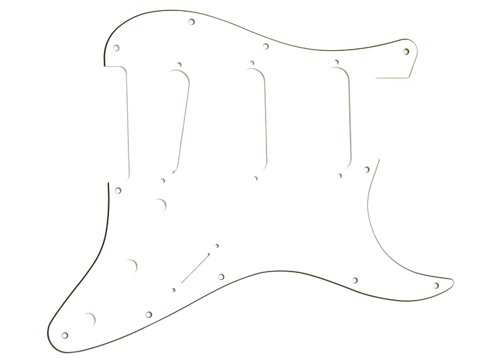 Allparts PG-0552-035 3-Ply Pickguard for Stratocaster - White