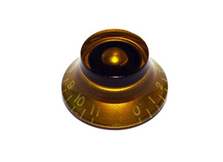 Allparts PK-0140-022 Bell Knob Pair - Amber