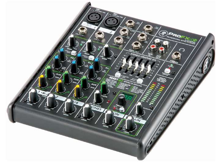 Mackie ProFX4V2 Professional 4-Channel Compact Mixer with Effects & USB I/O