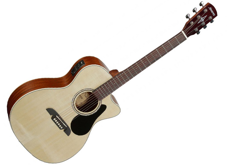 Alvarez RF26CE Regent Folk OM Cutaway Acoustic-Electric Guitar - Natural w/ Deluxe Gig Bag