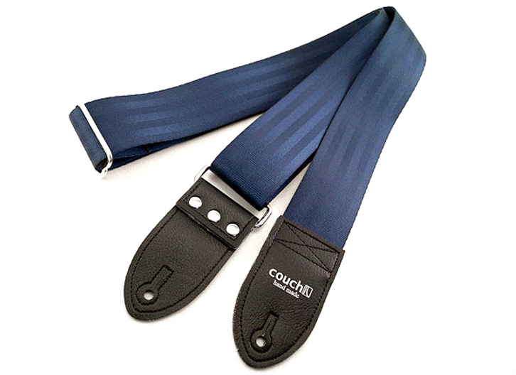 Couch Recycled Seatbelt Webbing Guitar Strap - Navy Blue