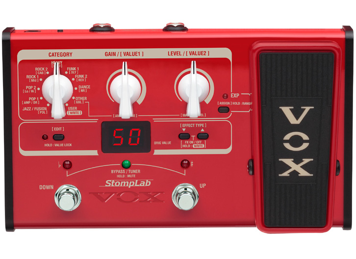 Vox Stomplab 2B Bass Multi-Effect Pedal with Expression Pedal