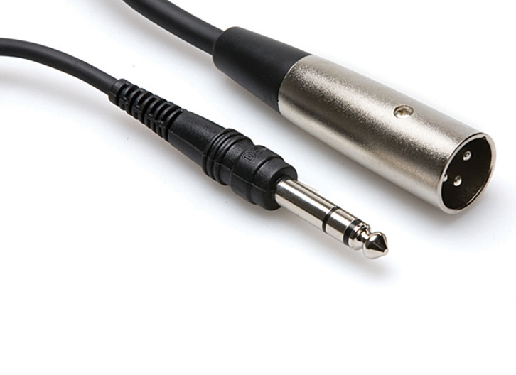 Hosa STX-110M XLR-M to 1/4" TRS-M Balanced Cable - 10'