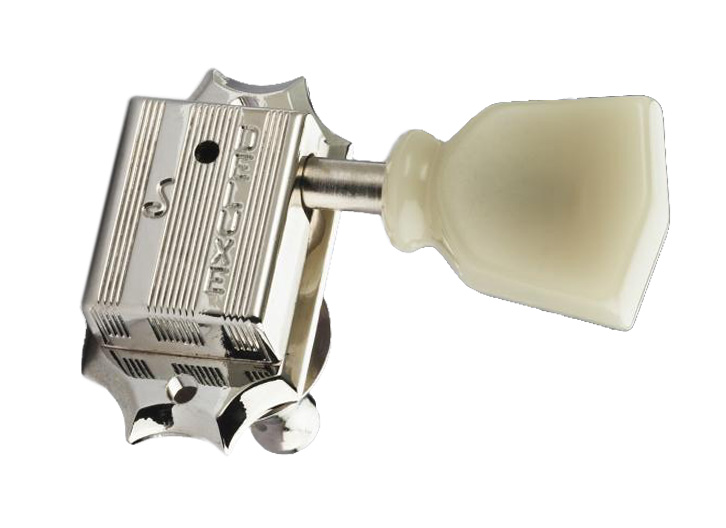 Schaller ST6K Vintage Style Tuning Keys (3 x 3) - Nickel