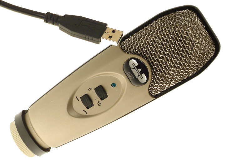 CAD U37 USB Studio Condenser Microphone - Silver