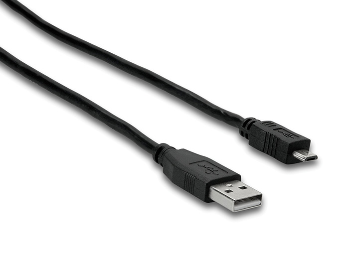 Hosa USB Type-A to USB 2.0 Micro-B Cable - 3'