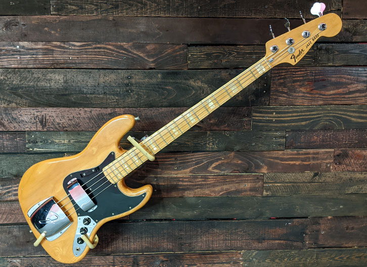 Used 1977 Fender Jazz Bass - Natural